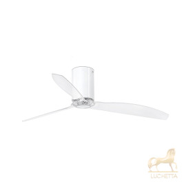 Ярко-белый / прозрачный потолочный вентилятор Mini Tube Fan