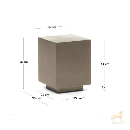 Rustella Приставной столик из цемента 35 x 35 см Rustella Приставной столик из цемента 35 x 35 см