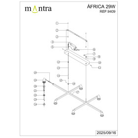 9409 Люстра подвесная AFRICA