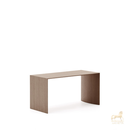 Litto Журнальный столик из шпона ореха с отделкой натурального цвета, 90 x 45 см Litto Журнальный столик из шпона ореха с отделкой натурального цвета, 90 x 45 см