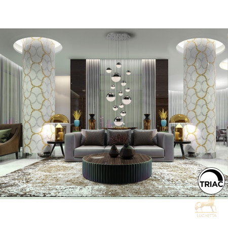 Подвесной светильник Sphere 14L LED Ø60 X500H DIM хром Подвесной светильник Sphere 14L LED Ø60 X500H DIM хром