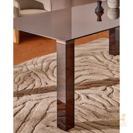 Стол Adularia из коричневого закаленного стекла 160 x 90 см Стол Adularia из коричневого закаленного стекла 160 x 90 см