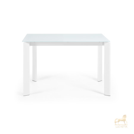 Стол обеденный Atta 120(180)x80 белое стекло Стол обеденный Atta 120(180)x80 белое стекло