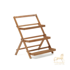 Victora Уличный стеллаж из массива акации 70 x 85 см