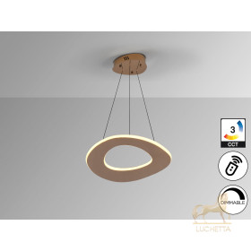 Mirena Люстра 1L розовое золото D50