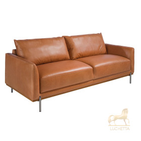 Диван 3-х местный 6130/5607-3P-M2851 кожаный с ножками из стали