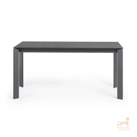 Стол Atta 160 (220) x90 антрацит, темно-серый, стекло Стол Atta 160 (220) x90 антрацит, темно-серый, стекло