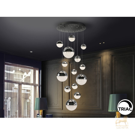Люстра Sphere 14L хромированная D60 DIMABLE Люстра Sphere 14L хромированная D60 DIMABLE