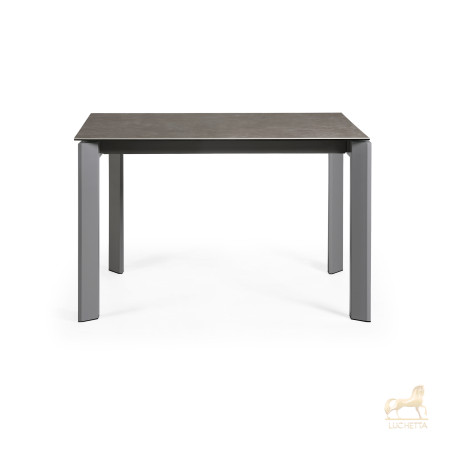 Стол Atta 120 (180) x80 антрацит керамика Vulcano Ash Стол Atta 120 (180) x80 антрацит керамика Vulcano Ash
