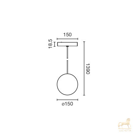 Подвесной светильник NESO SLIM UNIK COLGANTE 2700K черный CASAMBI Подвесной светильник NESO SLIM UNIK COLGANTE 2700K черный CASAMBI