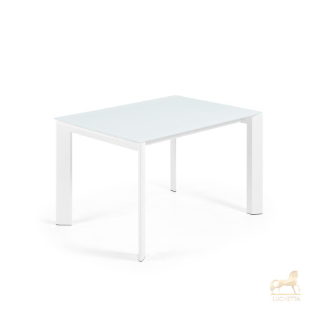 Стол обеденный Atta 120(180)x80 белое стекло Стол обеденный Atta 120(180)x80 белое стекло