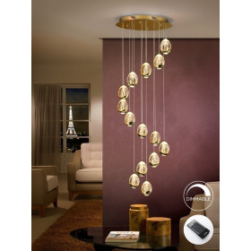 Люстра Rocio LED 14L DIM золотая