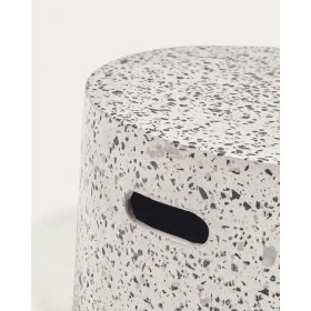Журнальный столик Jenell terrazzo белый, Ø 52 см
