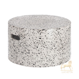 Журнальный столик Jenell terrazzo белый, Ø 52 см