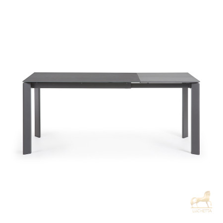 Стол раскладной Atta 120(180) x80 антрацит, керамика Vulcano Roca Стол раскладной Atta 120(180) x80 антрацит, керамика Vulcano Roca