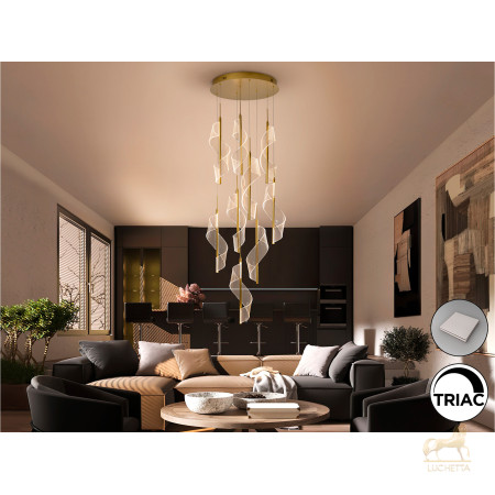 Люстра Velas 9L золотая DIM Люстра Velas 9L золотая DIM