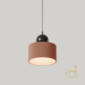 Подвесной светильник Curn черный металл/черный мрамор