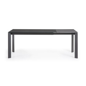 Стол Atta 140 (200) x90 темно-серый, стекло
