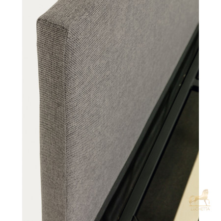 Nahiri Мягкая серая кровать для матраса размером 180 x 200 см Nahiri Мягкая серая кровать для матраса размером 180 x 200 см
