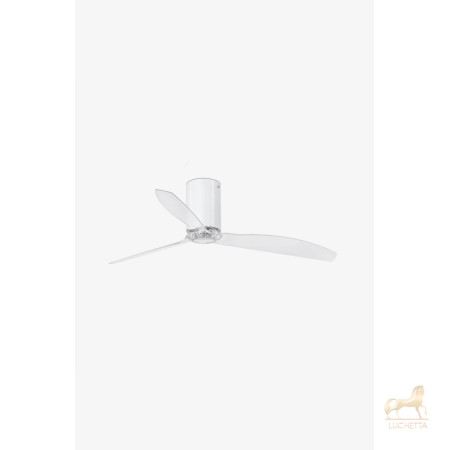 Ярко-белый / прозрачный потолочный вентилятор Mini Tube Fan Ярко-белый / прозрачный потолочный вентилятор Mini Tube Fan