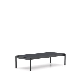 Журнальный столик Sorells из серого алюминия 63 x 149 см