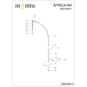 9417 Торшер AFRICA
