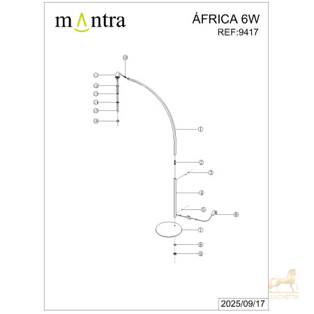 9417 Торшер AFRICA 9417 Торшер AFRICA