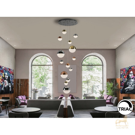 Подвесной светильник Sphere 14L LED Ø60 X500Н DIM Подвесной светильник Sphere 14L LED Ø60 X500Н DIM