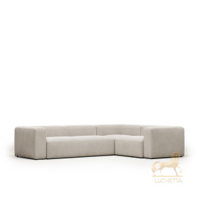 Угловой 4-х местный диван Blok 320 x 230 cm бежевый