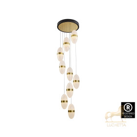 Подвесной светильник Garden 9L черный/бронзовый