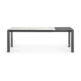 Стол Atta 160 (220) x90 антрацит, керамика