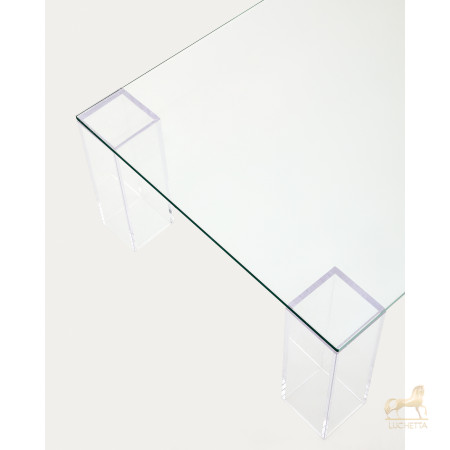 Журнальный столик Adularia из стекла прозрачного цвета 140 x 60 Журнальный столик Adularia из стекла прозрачного цвета 140 x 60