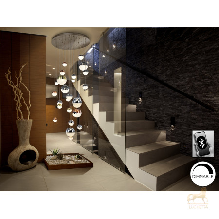Подвесной светильник Sphere LED 27L Ø80 DIM BLUETOOTH цветной Подвесной светильник Sphere LED 27L Ø80 DIM BLUETOOTH цветной