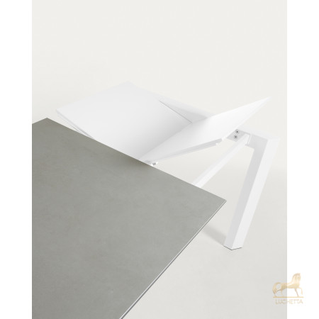 ATTA Стол 140 (200) x90 белый, керамика ATTA Стол 140 (200) x90 белый, керамика