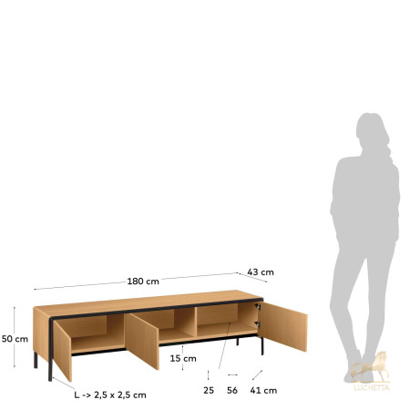 Тумба для ТВ Nadyria 180 x 50 cm Тумба для ТВ Nadyria 180 x 50 cm
