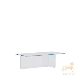 Журнальный столик Zaren из прозрачного закаленного стекла, 120 x 60 см