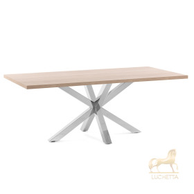 Стол Arya 160x100 сталь натуральный