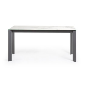 Стол Atta 160 (220) x90 антрацит, керамика