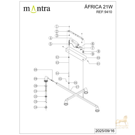 9410 Люстра подвесная AFRICA 9410 Люстра подвесная AFRICA