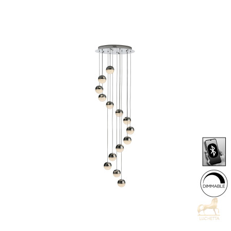 Подвесной светильник Sphere LED 14L Ø51 DIM BLUETOOTH хром Подвесной светильник Sphere LED 14L Ø51 DIM BLUETOOTH хром