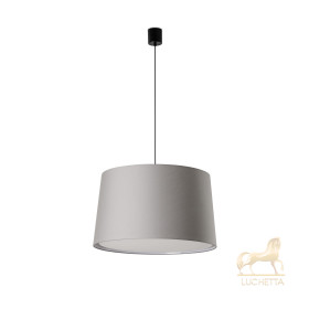 Подвесной светильник WINDSOR COLGANTE SIMPLE черный/серый абажур 3xE27