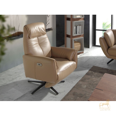 Вращающееся кресло Double Relax/ 5086 с кожаной обивкой Вращающееся кресло Double Relax/ 5086 с кожаной обивкой