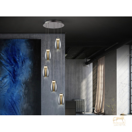 Подвесной светильник Nebula LED 5L хром Подвесной светильник Nebula LED 5L хром