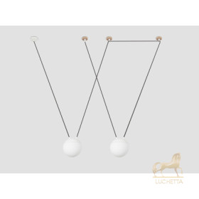 Подвесной светильник MINE SPACE PC белый 2 LUCES PERSONALIZADO
