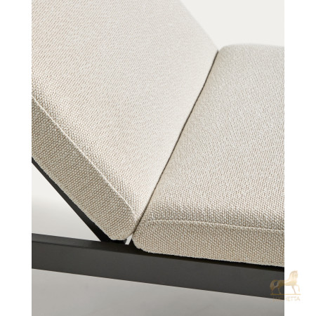 Шезлонг Kionia из алюминия цвета графит Шезлонг Kionia из алюминия цвета графит