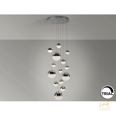 Подвесной светильник Sphere 14L LED Ø60 X500H DIM хром Подвесной светильник Sphere 14L LED Ø60 X500H DIM хром