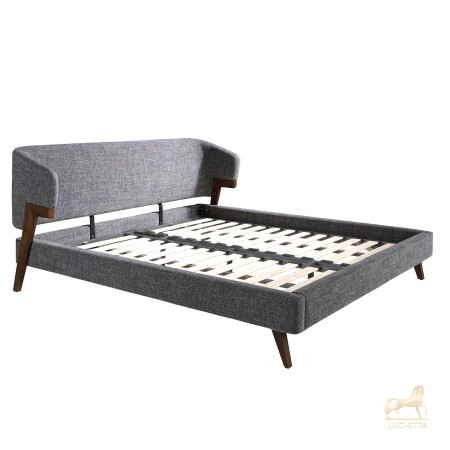 Кровать 7173/GC2323 из серой ткани 180 x 200 cm Кровать 7173/GC2323 из серой ткани 180 x 200 cm
