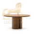 Круглый стол Nealy с ореховым шпоном в темной отделке, Ø 150 см Круглый стол Nealy с ореховым шпоном в темной отделке, Ø 150 см