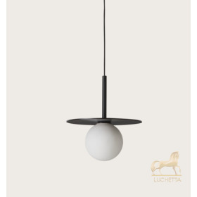 Подвесной светильник Miro / металлический черный диск 1289/20