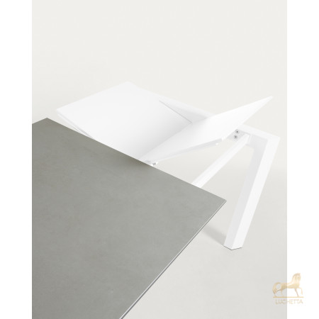 Стол Atta 160 (220) x90 белый керамика Стол Atta 160 (220) x90 белый керамика